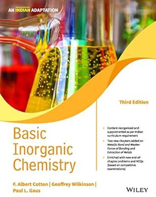 Basic Inorganic Chemistry, 3ed An Indian Adaptation | BS | e | k(Paperback, Cotton)