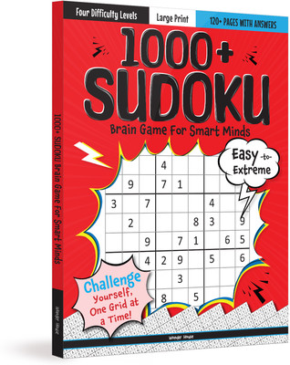 1000+ Sudoku Brain Games for Smart Minds(English, Paperback, Wonder House Books)
