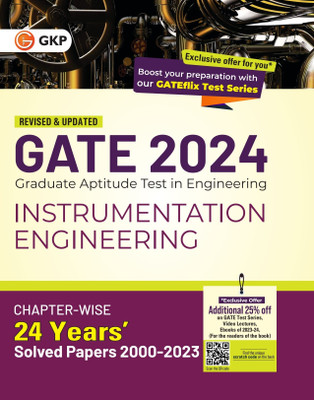 GATE 2024 : Instrumentation Engineering - 24 Years' Chapter-wise Solved Papers 2000-2023 by GKP(Paperback, GKP)