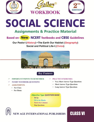Golden Social Science Workbook: Assignments & Practice Material (Based on NCERT Textbook) for Class- 6(Paperback, Chaturvedi, Pragya)