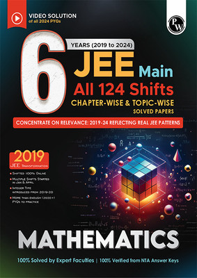 (Old Edition) PW JEE Main 6 Years (2019-2024) Math All Shifts Online Previous Years Solved Papers Chapterwise and Topicwise PYQs For JEE Main 2025 Exams(English, Paperback, Kumar Rohit)