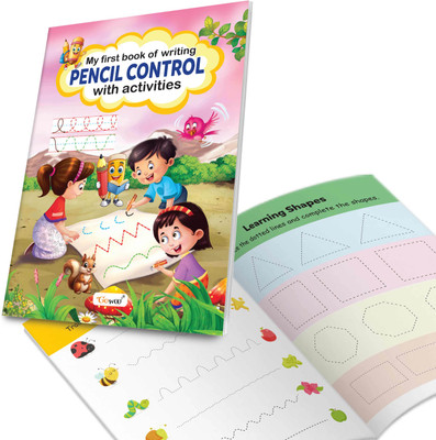 My First Book Of Writing Pencil Control With Activities : Educational Book For Children, Tracing Activities For Early Learners, Writing Pencil Control Book, Beginner Tracing Workbook For Kids(Paperback, GOWOO)
