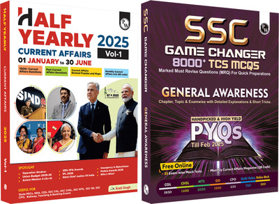 PW Half Yearly Current Affairs Magazine Vol. 1 Jan to Jun 2025 + SSC Game Changer General Awareness PYQ Combo(Paperback, PW)