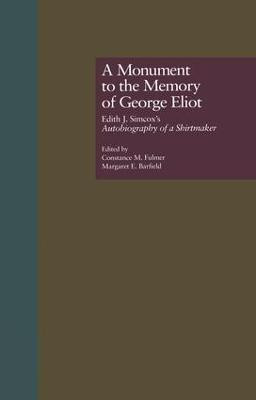 A Monument to the Memory of George Eliot(English, Paperback, unknown)