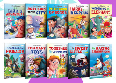 Essential All-in-One Story Book Set Pack 2 : My First Picture Library | Educational Picture Story Books for Toddlers, Collection of 10 Story Books(Paperback, GOWOO)
