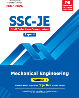 SSC-JE: Mechanical Engineering 2025- Previous Year Objective Solved Paper-1 Volume-1(Paperback, MADE EASY Editorial Board)