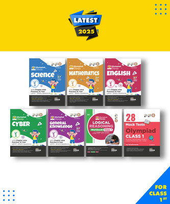 Class 1 Olympiad Champs Combo set of 7 books Science, Mathematics, English, Logical Reasoning, Cyber & GK with 28 Mock Tests 3rd Edition| Chapter-wise Previous 10 Year 2013 -2022 Questions Paperback, Disha Experts|New Latest Edition For 2025-2026(Paperback, Disha Experts)