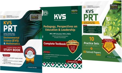 Examcart Combo of KVS PRT Textbooks - Environmental Science EVS and Maths + Perspective on Education & Leadership (Pedagogy) + Practice Sets book For 2023 Exam (Prateek Shivalik | English Medium)(Paperback, Examcart Experts)