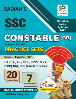 SSC Constable GD Practice Set and Previous Year Solved Papers Book for 2023 Exam in English (Based on Latest Syllabus)(Paperback, Radian Book Company)