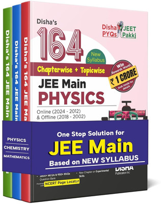 Disha s 164 New Syllabus Chapter-Wise Topic-Wise Jee Main Online 2024 - 2012 Offline 2018 - 2002 Physics Chemistry Mathematics Previous Years Solved Papers - Ncert Pyq Question Bank with 100 Detailed Solutions English Paperback unknown 