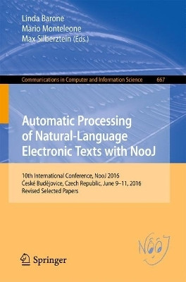 Automatic Processing of Natural-Language Electronic Texts with NooJ(English, Paperback, unknown)