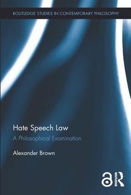 Hate Speech Law(English, Hardcover, Brown Alex)