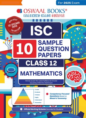 Oswaal Isc | 10 Sample Question Papers | Class 12 | Mathematics(English, Paperback, unknown)