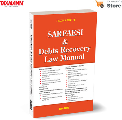 Sarfaesi and Debts Recovery Law Manual-8 (Edition8th)(English, Hardcover, unknown)