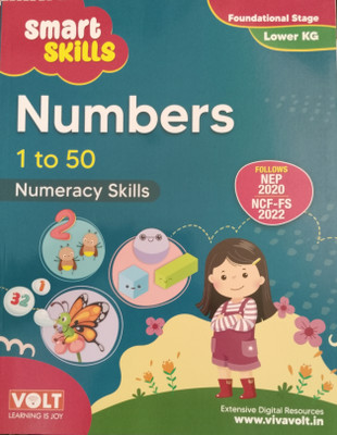 Smart Skills Numbers 1 to 50 Numeracy Skills Lower KG(Paperback, VivaVolt Learning)