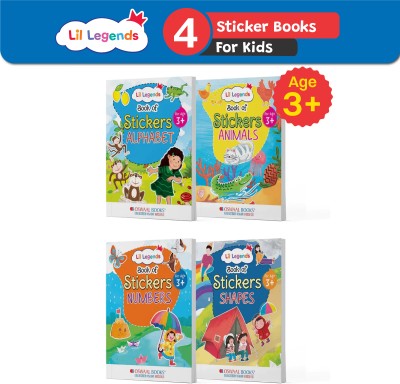 Oswaal Lil Legends Book of Stickers for Kids, Age 3+, to Learn About Shapes, Numbers, Animals and Alphabets(English, Paperback, unknown)