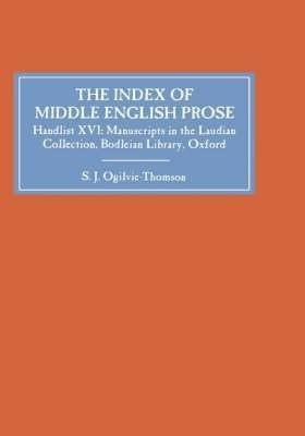 The Index of Middle English Prose(English, Hardcover, Ogilvie-Thomson Sarah)