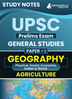 Upsc Prelims Exam : Paper I (Geography & Agriculture)(English, Hardcover, unknown)