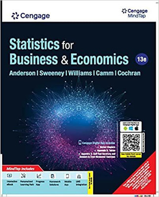 Statistics for Business & Economics with Mindtap(English, Paperback, unknown)