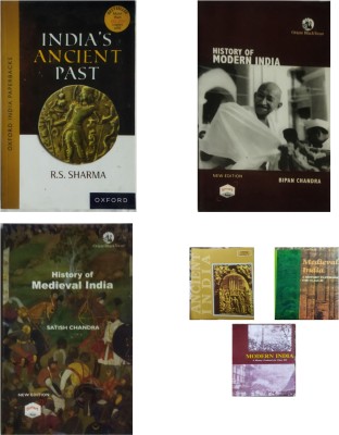 India's ancient past rs Sharma+morden India bipin Chandra+mediaeval India Satish Chandra and old 3 old ncert Eng(Paperback, Bipin Chandra, Satish Chandra, Rs Sharma)