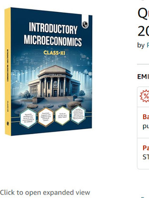 PW CBSE Class 11 Introductory Microeconomics Chapter-wise Textbook l 500+ MCQs and Practice Questions with Detailed Solutions and Flowcharts For 2025 Exam
Click to open expanded view
PW CBSE Class 11 Introductory Microeconomics Chapter-wise Textbook l 500+ MCQs and Practice Questions with Detailed S