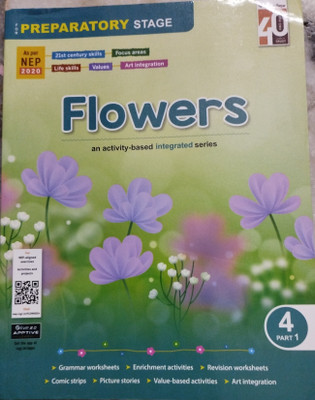 Flowers class 4 part 1 and part 2 with worksheets(Paperback, Xyz)
