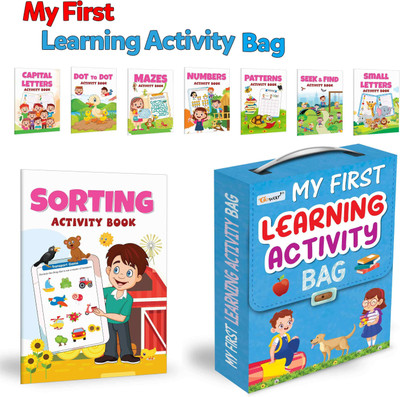 My first Activity Box : Kids first Activity little library, Activity book for kids, Early learning books, Picture book collection, Box Of 8 Activity Books(Paperback, GO WOO)