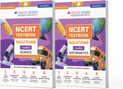 Ncert Textbook Solutions Class 8 Science | Mathematics | Set of 2 Book(English, Hardcover, unknown)