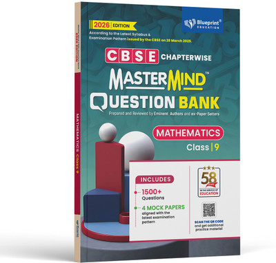 Mastermind CBSE Question Bank Class 9 Mathematics Exam 2026 (Chapterwise Based On Latest Syllabus Pattern)(Paperback, Blueprint Editorial Board)