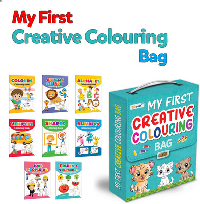 My First Creative Colouring Bag, Collection of 8 Coloring books(Paperback, GO WOO)