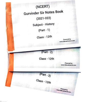History Notes Class 12th NCERT  - 2025-26(Paperback, Gurvinder sir)