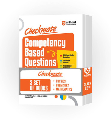 Checkmate Series for Class 12| Competency Based Questions for Physics, Chemistry and Mathematics|Boards 2025 (Set of 3 Books)(Paperback, Dr. Rajesh Kumar, Himanshu Agarwal, Dr. Sanjeev Varshney, Sumesh Jain)