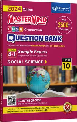 MasterMind CBSE Class 10 Social Science Question Bank 2024 Exam  - with 2500 Plus Questions and 4 plus 1 Sample Papers by Blueprint Education