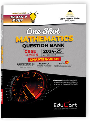 (OLD) Educart CBSE Class 9 MATHEMATICS One Shot Question Bank 2024-25 (Updated for 2025 Exam)(English, Paperback, Khosla Sonali)