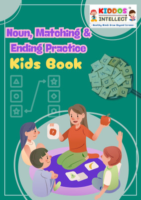 Kiddos Intellect Noun, Matching, and Ending Activity Book for Kids Age 3+ | Fun and Educational Workbook to Enhance Early Learning with Interactive Noun Recognition, Matching Games, and Word Ending Activities(Paperback, Kiddos Intellect)