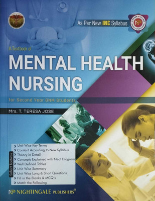 A Textbook of Mental Health Nursing for Second Year GNM Students, 3rd Revised Updated Edition 2025(Paperback, T.Teresa Jose)
