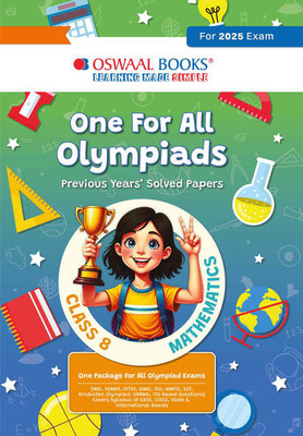 One for All Olympiads Previous Years' Solved Paper Class 8 Maths For 2025 Exam(Paperback, Oswaal Editorial Board)