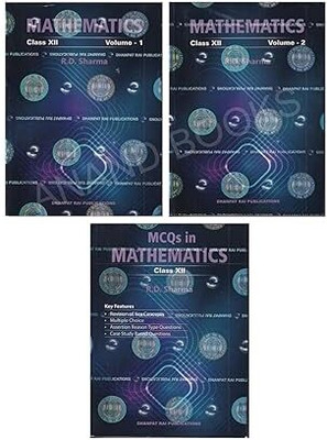 Rd Sharma Class 12 Maths 2025-26 CBSE Examinations | Latest Edition of R D Sharma Class 12 Mathematics (Vol.1 + Vol.2 + MCQ) Set of 3 Books 2025 Edition with 3 Disc(Paperback, R D Sharma)