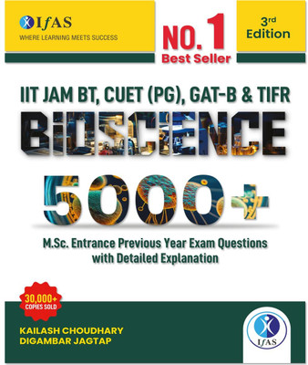 IIT JAM Biotechnology Bioscience Question Book  - Bioscience MSc Entrance Practice Questions for Physics, Chemistry & Mathematics for IIT JAM BT, TIFR, GATE-B & JNU, CUET | IFAS Publications(Paperback, IFAS Publications)