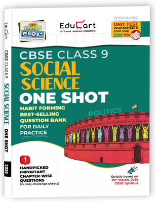 Educart CBSE Class 9 Social Science One-shot Question Bank 2026 (Strictly for 2025-26 Exam)(English, Paperback, Digraj Singh Rajput, Educart)
