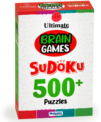 The Ultimate Brain Games- Sudoku for Children and Adults: Set of 4 Books Brain Booster Activity for kids More than 500 Activity Varying levels of difficulty from easy to hard Perfect Paperback(Paperback, The Book Tree)