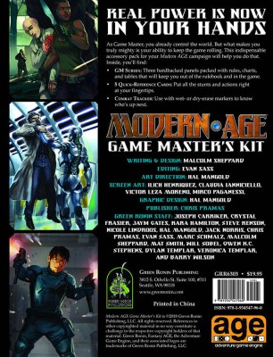 Modern Age RPG Game Master's Kit(English, Hardcover, Sheppard Malcolm)