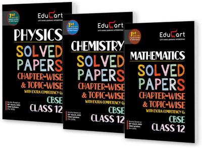 Educart CBSE Class 12 Chapter-Wise Solved Papers 2025-26 – Physics, Chemistry and Mathematics Based on new Syllabus 2026(Paperback, Arvind Sir, Educart)
