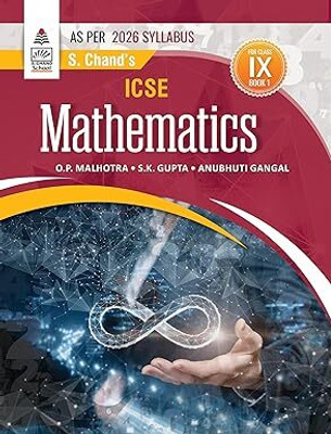S Chand Icse Mathematics Class 9 Book 1(English, Hardcover, unknown)
