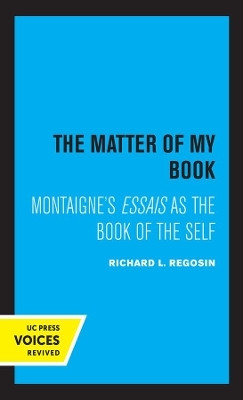 The Matter of My Book(English, Paperback, Regosin Richard L.)