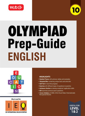 MTG Olympiad Prep-Guide Class 10 English (IEO) - Detailed Theory, IEO Topicwise Previous Years Questions with Self Test For SOF 2025-26 Exam(Paperback, MTG Editorial Board)