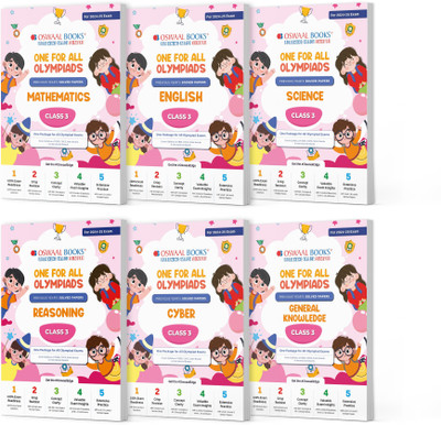 Oswaal One For All Olympiad Previous Years' Solved Papers Class 3 (Set of 6 Books) Maths, English, Science, Reasoning, Cyber & General Knowledge (For 2024-25 Exam)(Product Bundle, Oswaal Editorial Board) Oswaal One For All Olympiad Previous Years' Solved Papers Class 3 (Set of 6 Books) Maths, English, Science, Reasoning, Cyber & General Knowledge (For 2024-25 Exam)(Product Bundle, Oswaal Editorial Board)