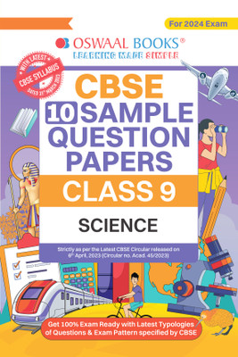 Oswaal Cbse Sample Question Papers Class 9 Science Book(English, Paperback, unknown)