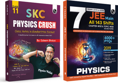 PW SKC Physics Crush Class 11 Handwritten Notes By Saleem Sir & JEE Main 7 Years Chapterwise & Topicwise PYQs Combo(Paperback, Saleem Ahmed)