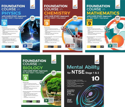 Foundation Course with Case Study Approach in Physics, Chemistry, Mathematics, Biology & Mental Ability for Jee/ Neet/ Olympiad Class 9(English, Paperback, unknown)